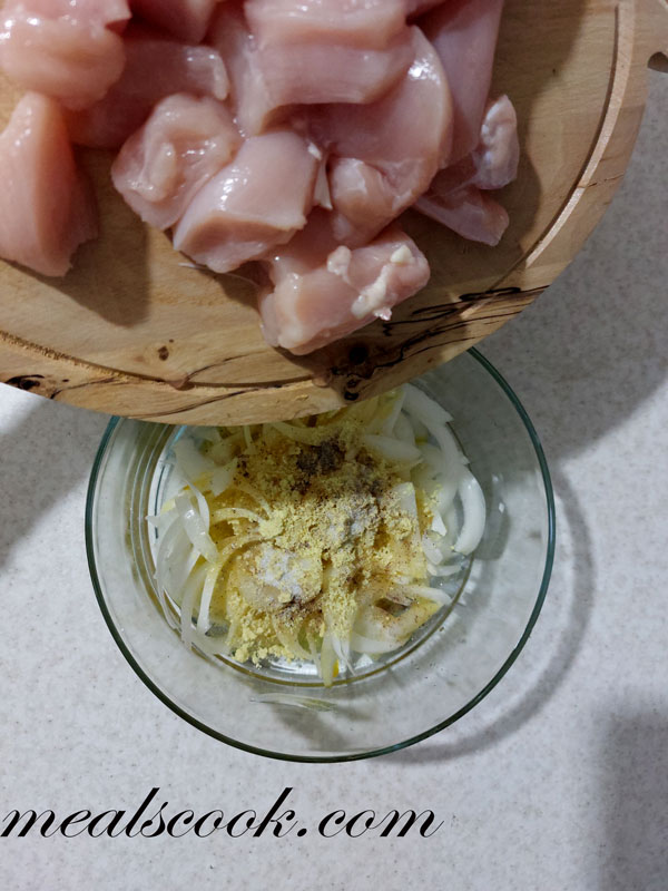 add chicken to ingredient