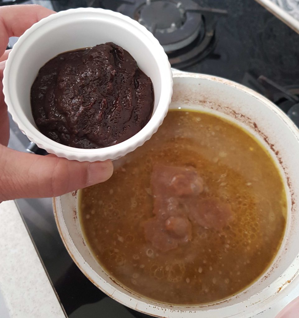 adding pomegranate concentrate