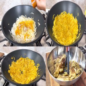 add spices to onions