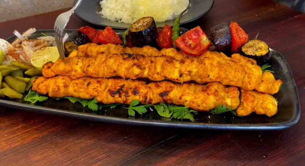 serve the joojeh kabab