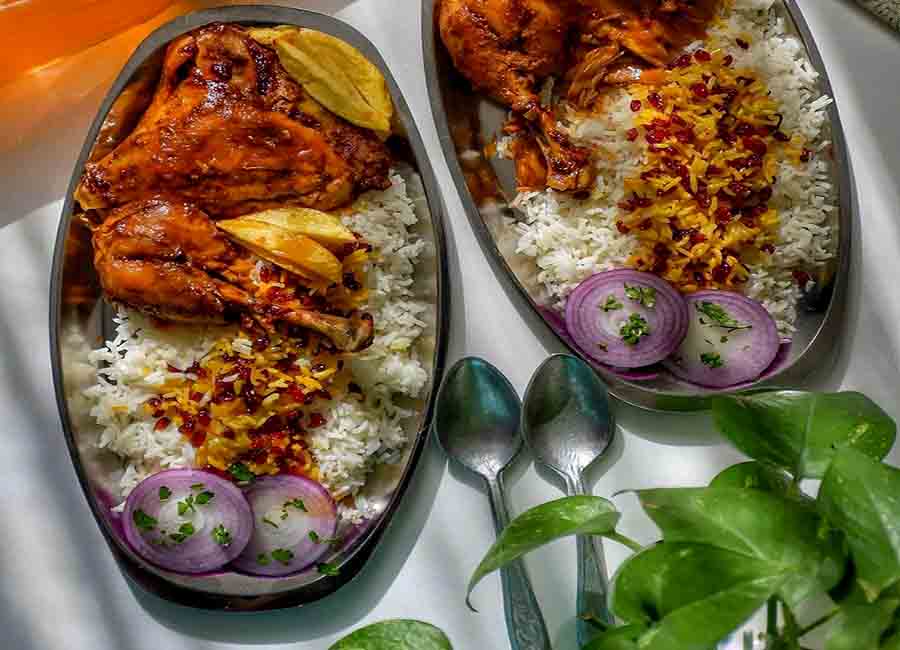 zereshk polo ba morgh recipe