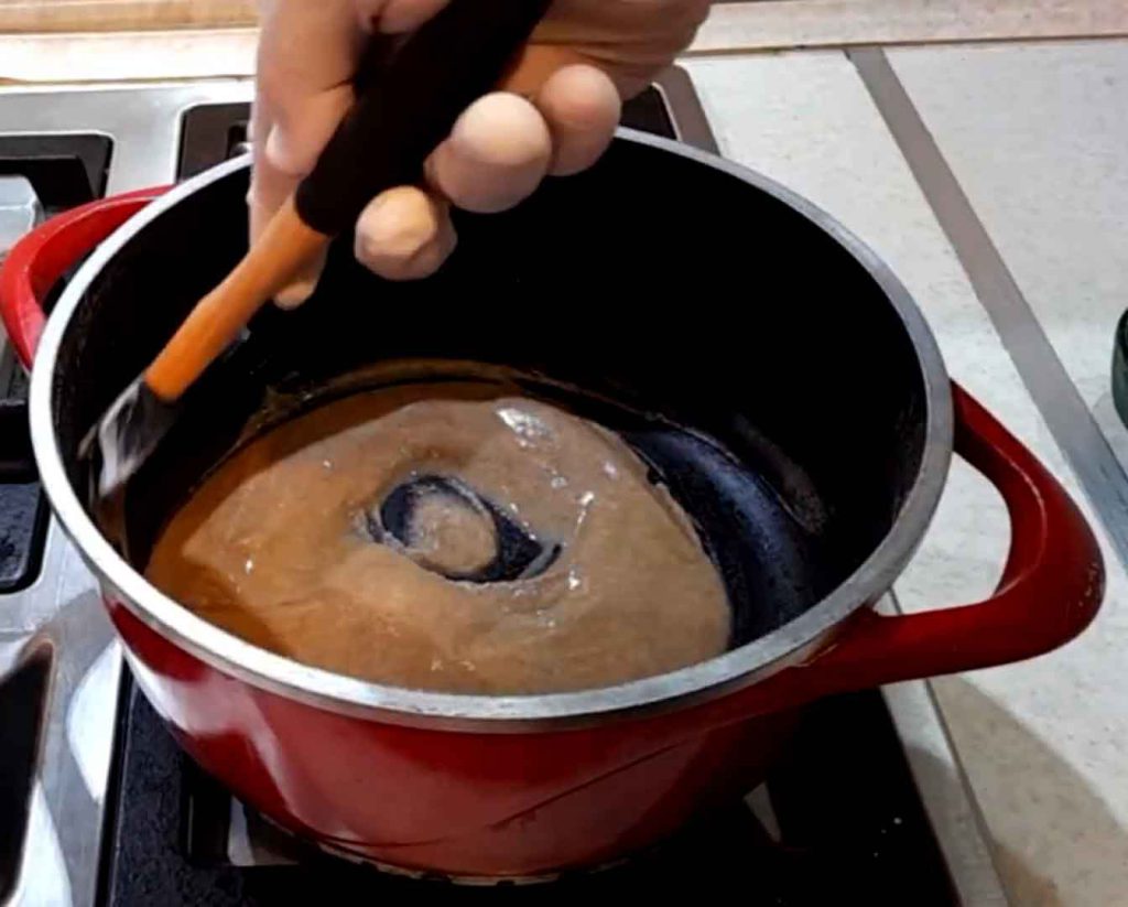 Roasting flour