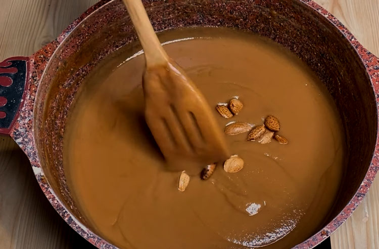 add almonds with skin