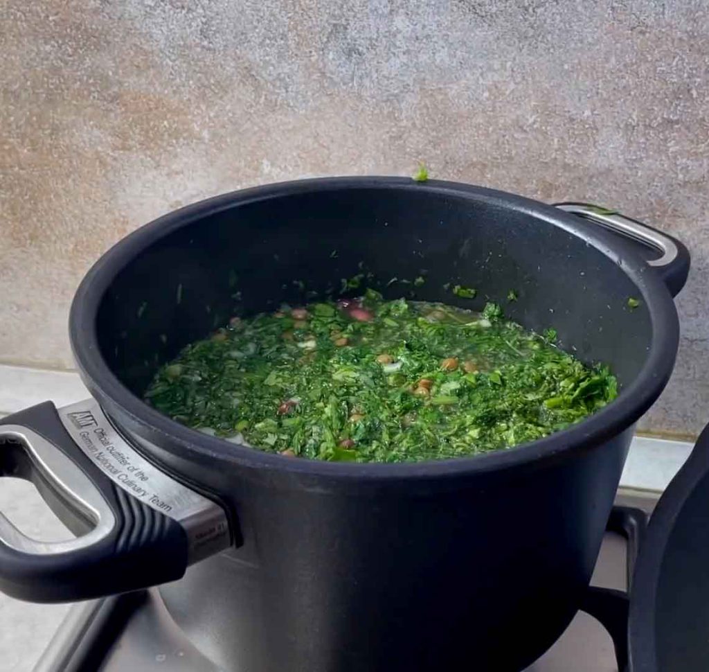 add beans and vegtebles