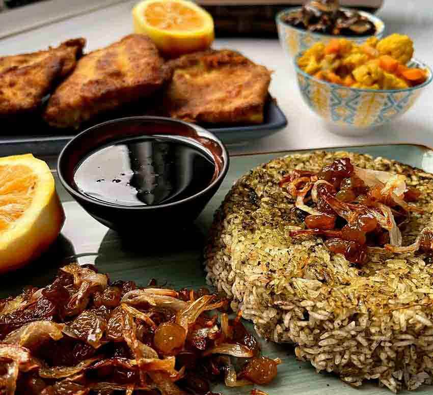 persian rice & sabzi polo