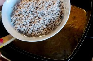 Cooking peeled oats