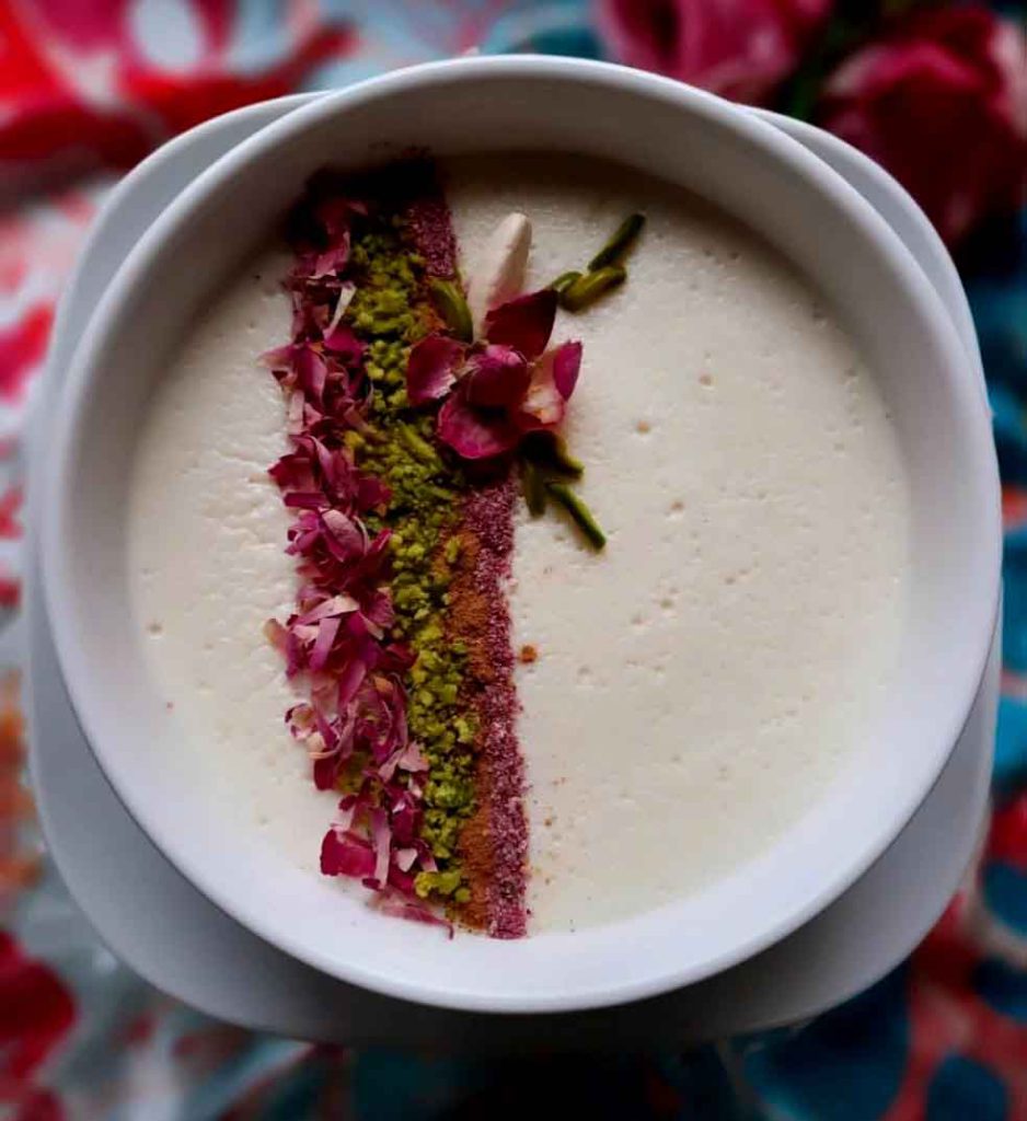 Fereni with rice flour