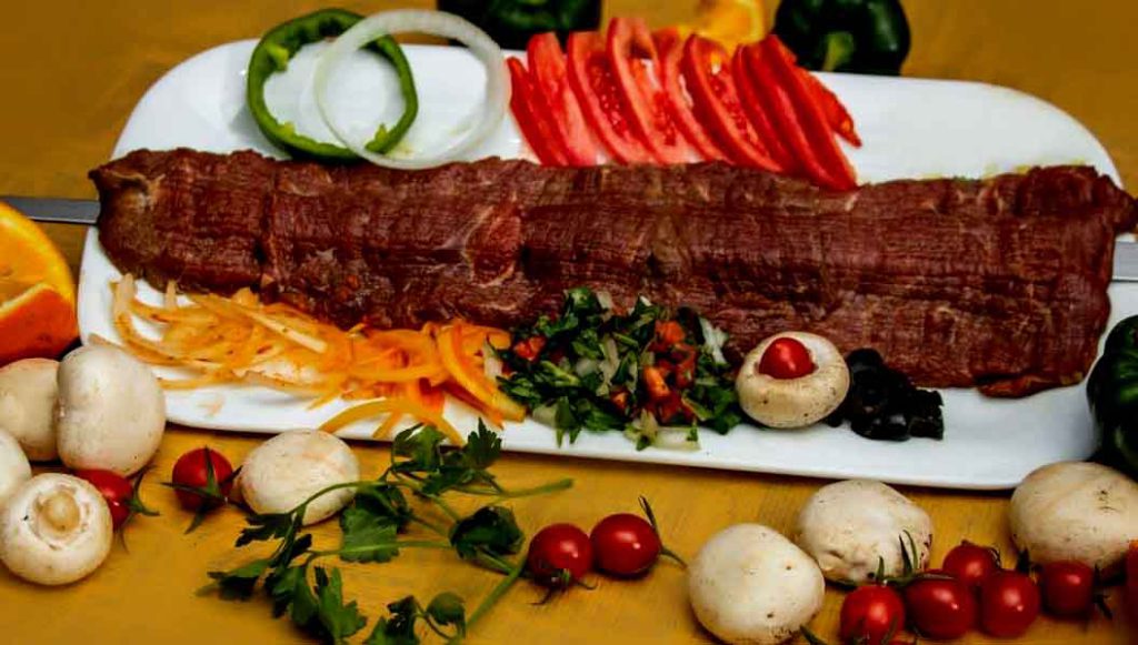 Ingredients for kabab barg