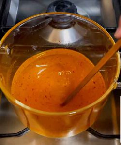 add rose water, cardamom powder, and saffron