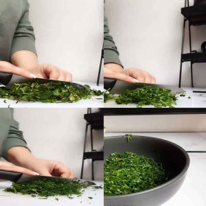 chop vegetables