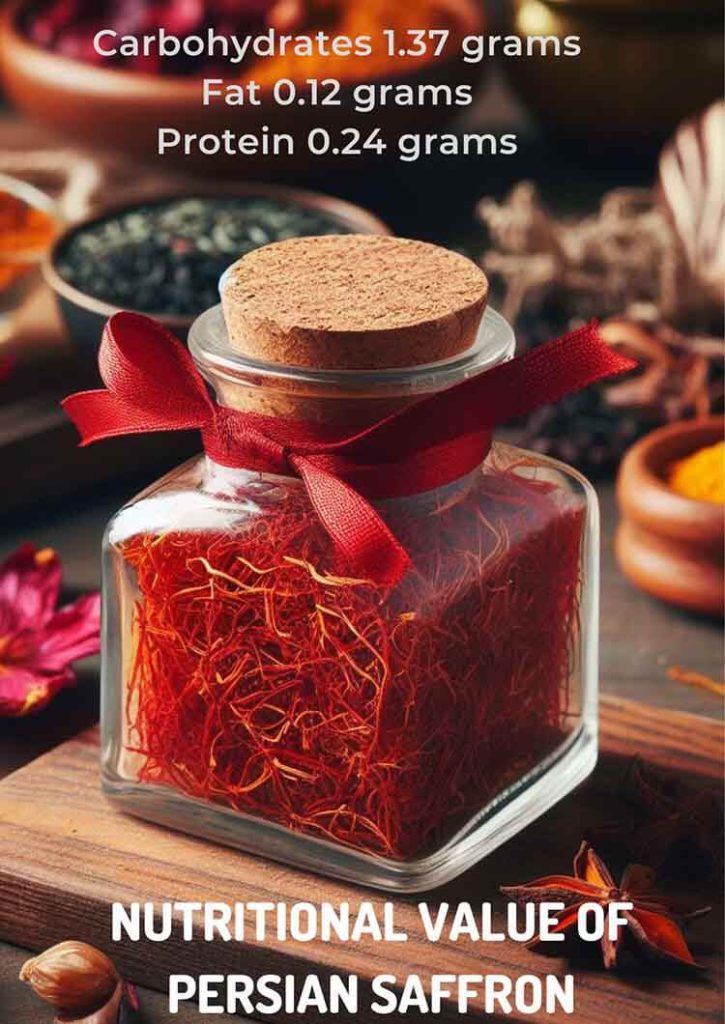 Nutritional value of Persian saffron
