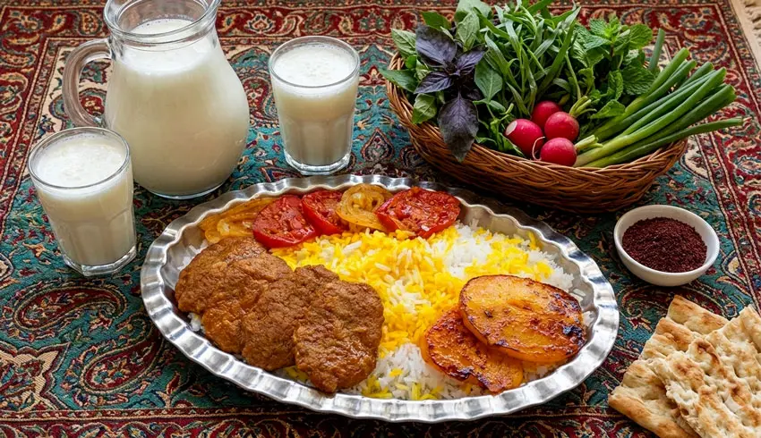 Persian pan kebab is ready