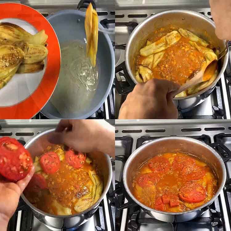 cooking khoresh bademjan