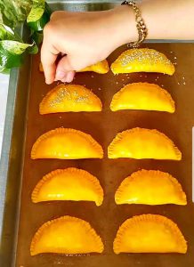 place the piroshki on the oven