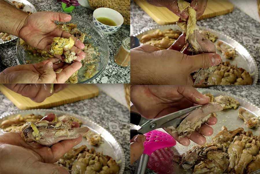 seprate brain and sheep's tongue