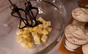 add butter to flour