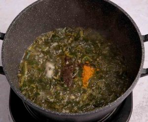 adding spice to torshi tareh
