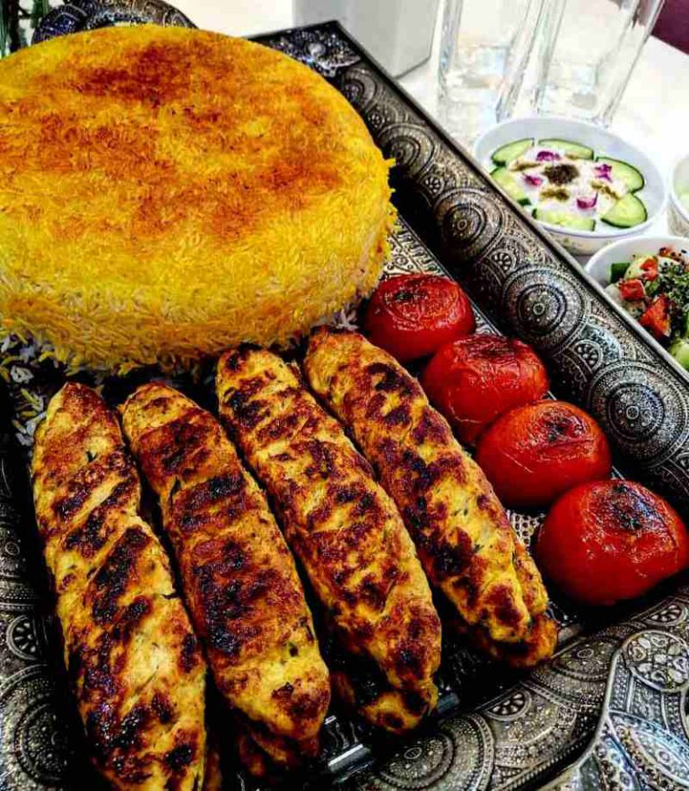 Persian chicken koobideh recipe - ground chicken kabob persian