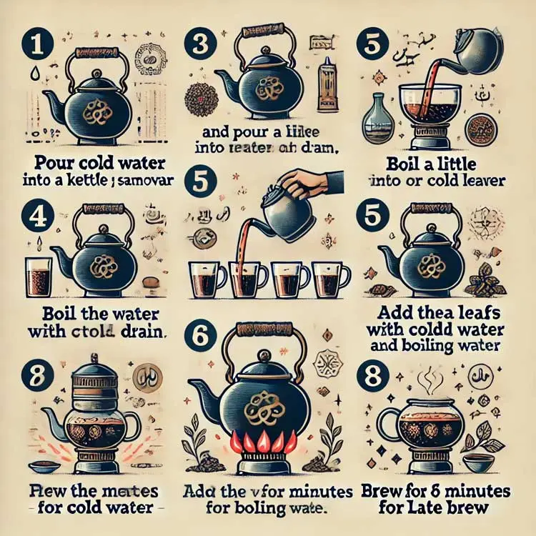 how to brew persian tea