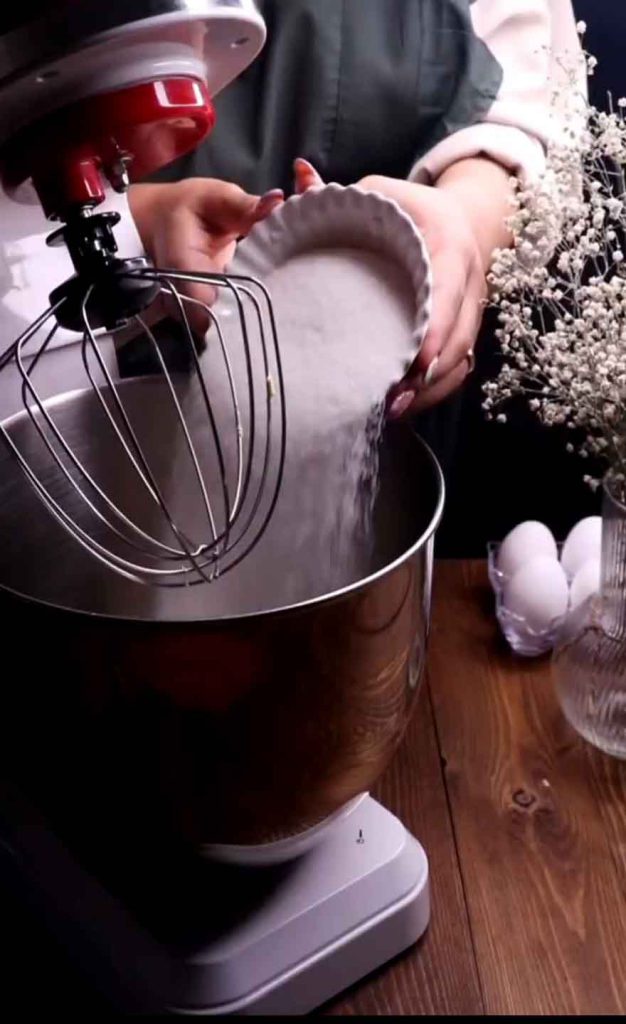 mix sugar and butter with mixer