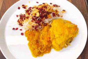 zereshk polo ba morgh recipe
