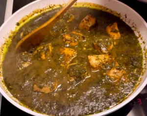 Add the fried fish to the stew
