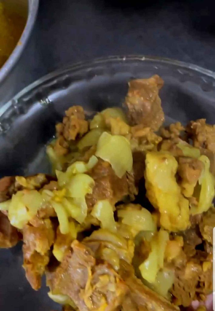 Cooking meat and fat