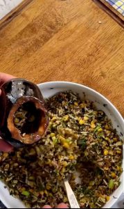 Filling Dolmeh bademjan