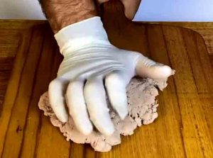 Grinding the meat