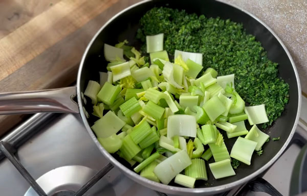 fry celery