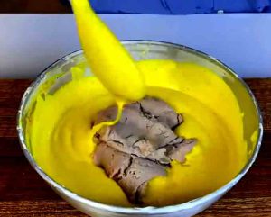 mix meat and yogurt