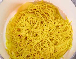 pasta is half cooked