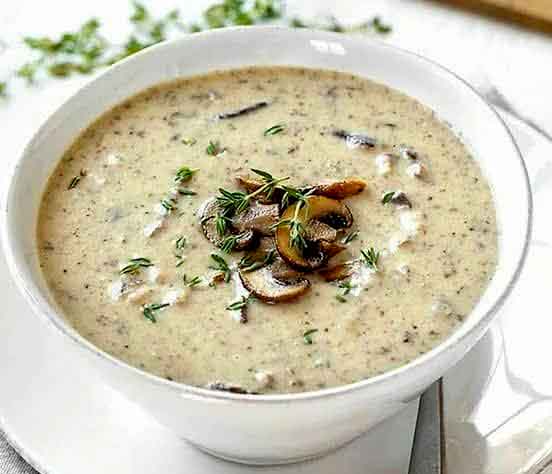 Notes milk soup with chicken