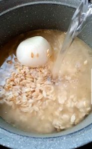 add enough boiling water