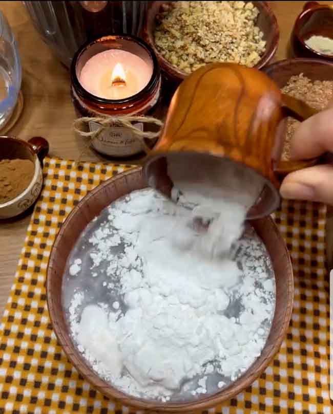 add flour to water