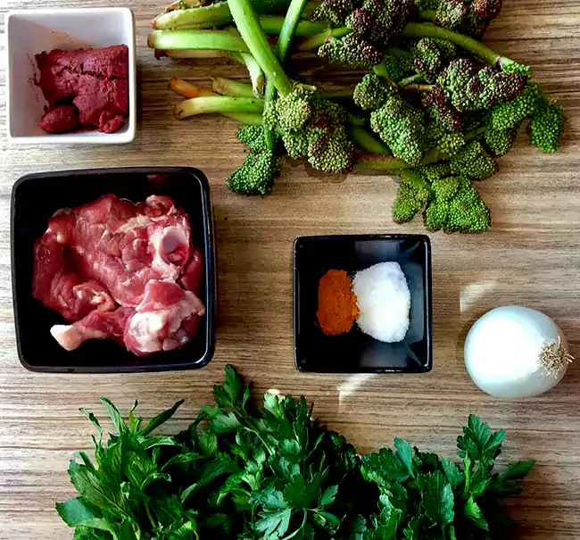 ingredient for khoresh rivas