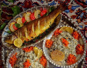 sabzi polo ba mahi shabe yalda