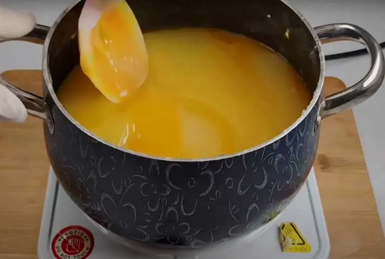 After the starch reaches enough consistency turn off the heat