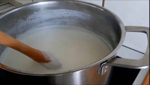 boiling milk