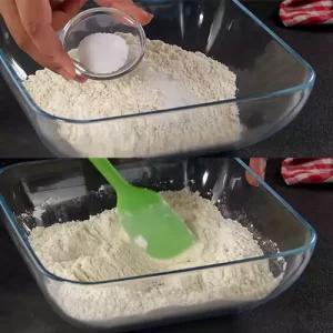 prepare dough crakers
