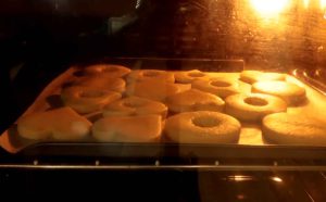 transfer sweets to the oven