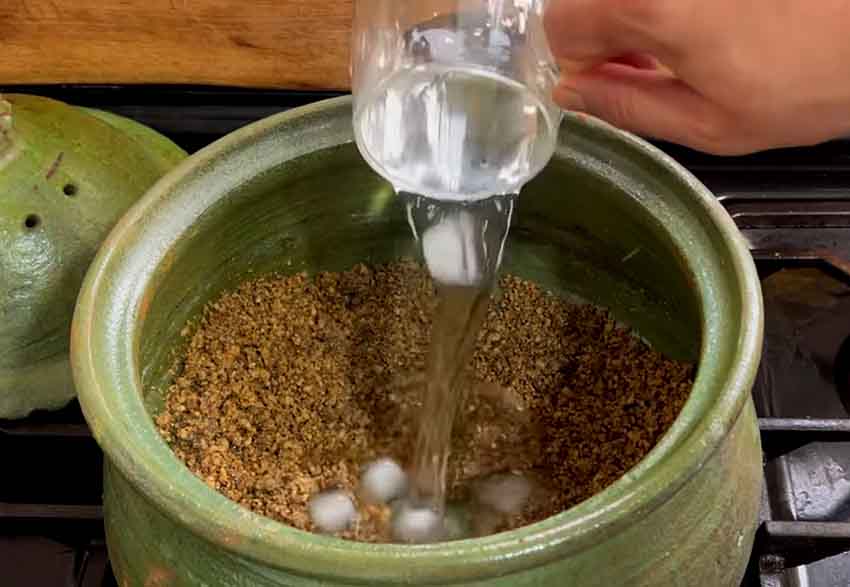 add water