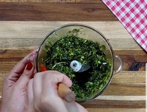 mix ingredient in mixer