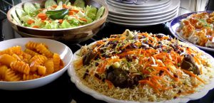 Persian food with Afghan Food