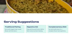 Serving Suggestions ashe sabzi shirazi