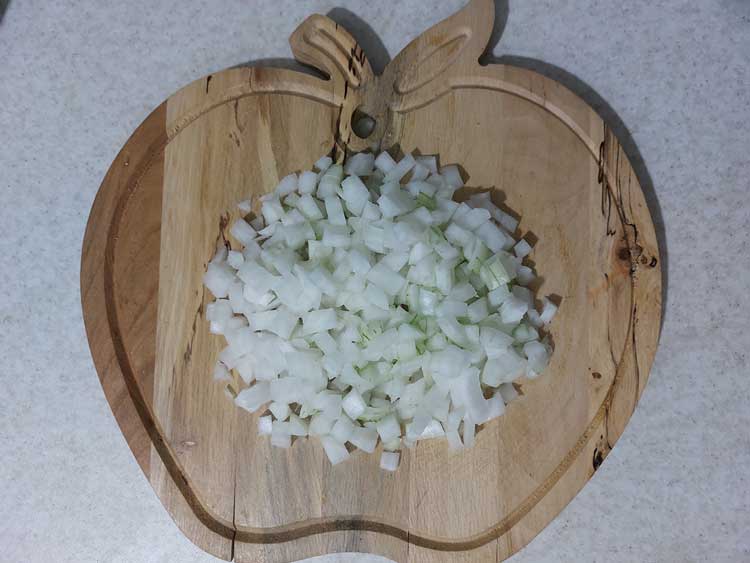 chopped onions