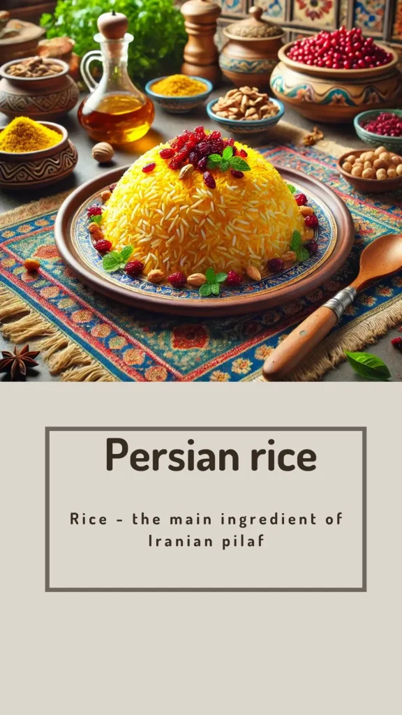 Persian rice for foods