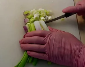 chopped vegetables