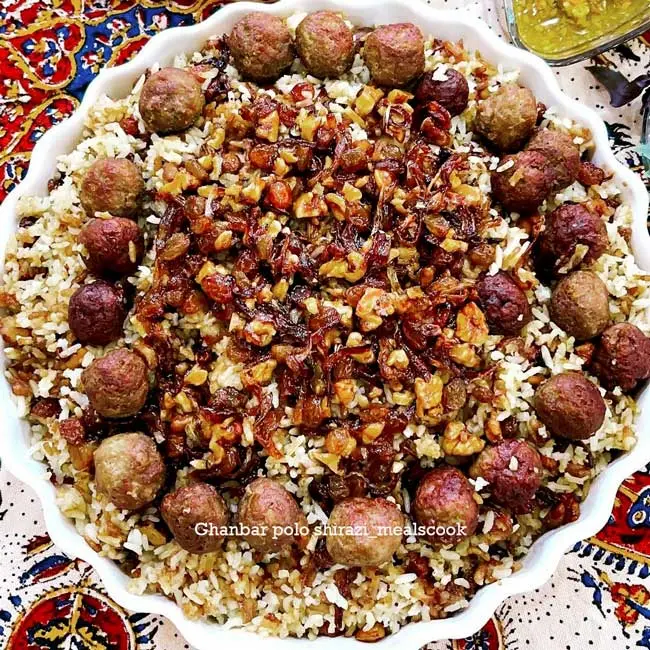 best ghanbar polo shirazi