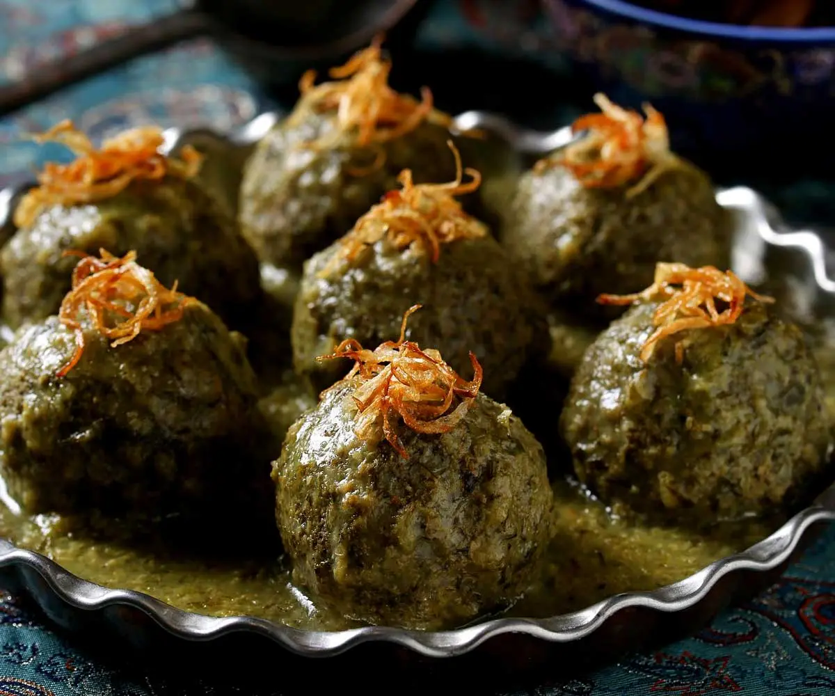 Persian koofteh sabzi